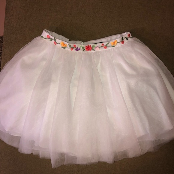 Alyce Paris 3740 white tulle embroidered skirt - Picture 6 of 9
